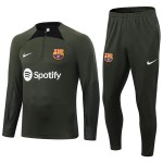 FC Barcelona Quarter Zip Sweatshirts Anzüge 2023-24 Grüne FC Barcelona Quarter Zip Sweatshirts Anzüge 2023-24 Grüne